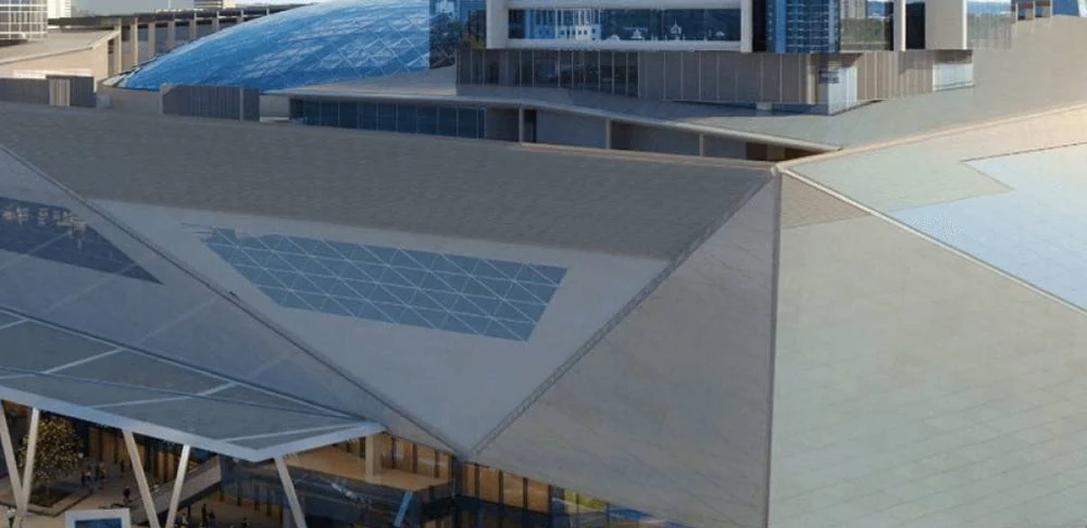 118 Mall roof structure at the Merdeka 118 precinct
