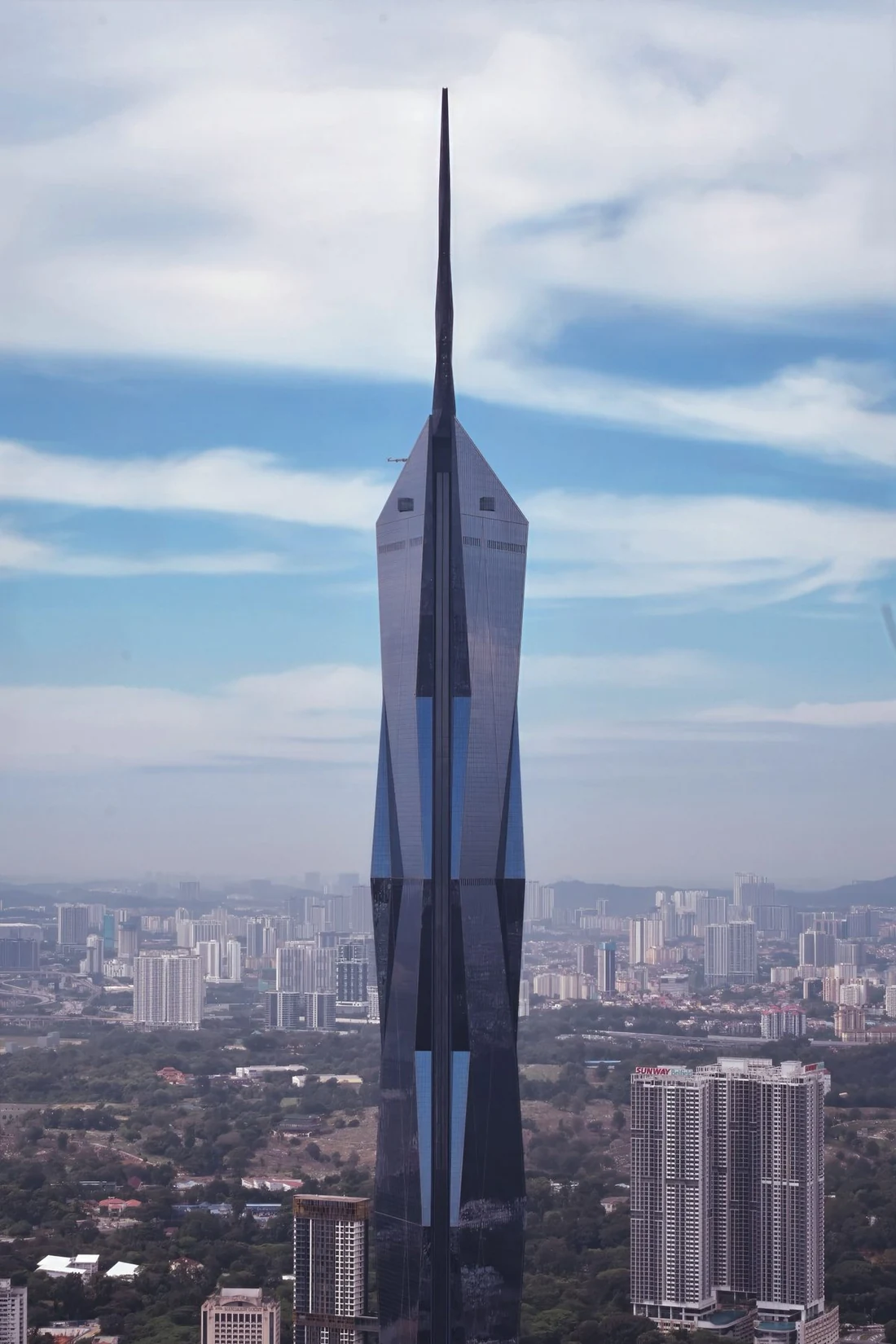 Merdeka 118 rising above the Kuala Lumpur skyline
